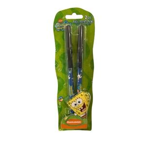 Vintage New Sealed 2002 SpongeBob Square Pants‎ Ball Point Pens With Black Ink